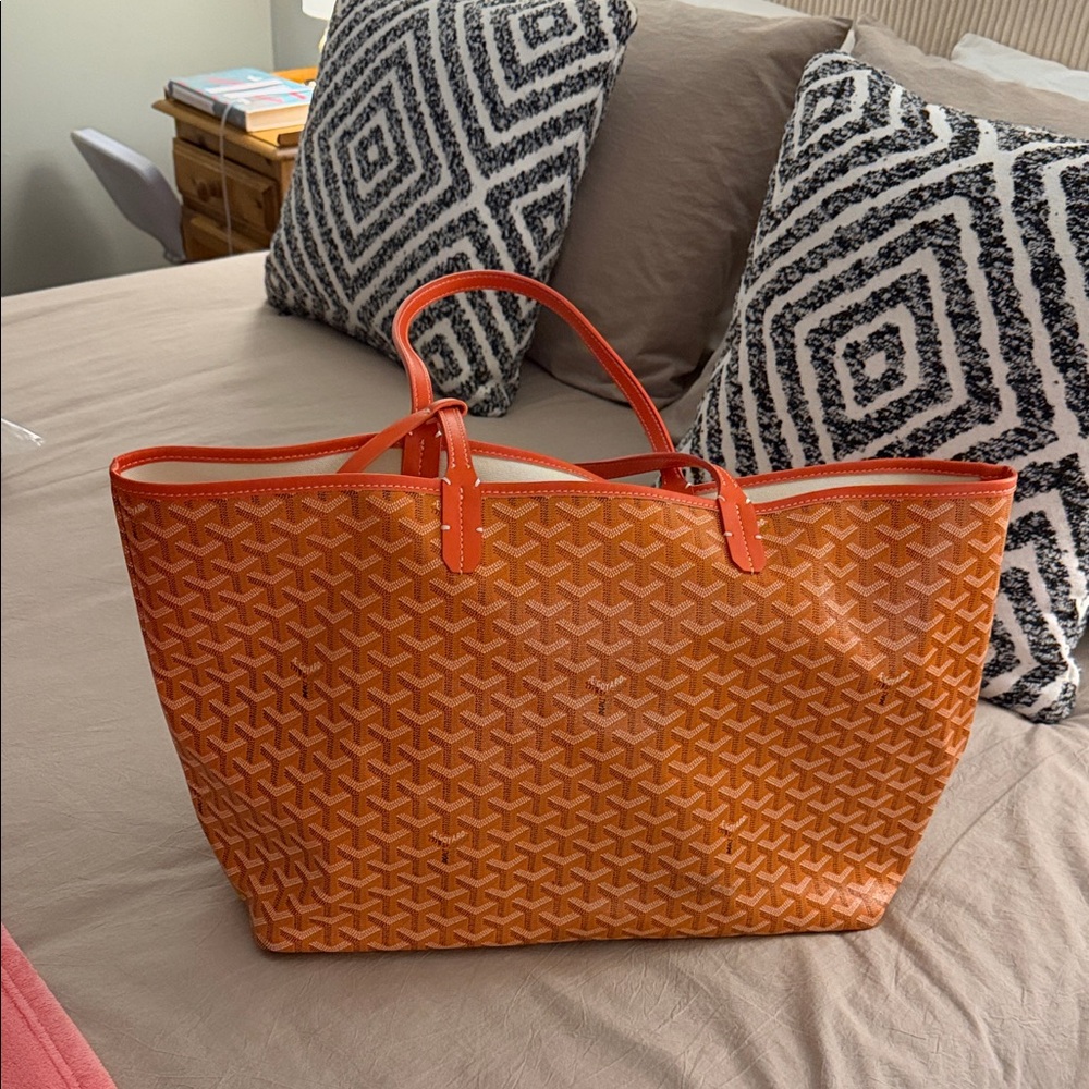 Orange Faux Goyard